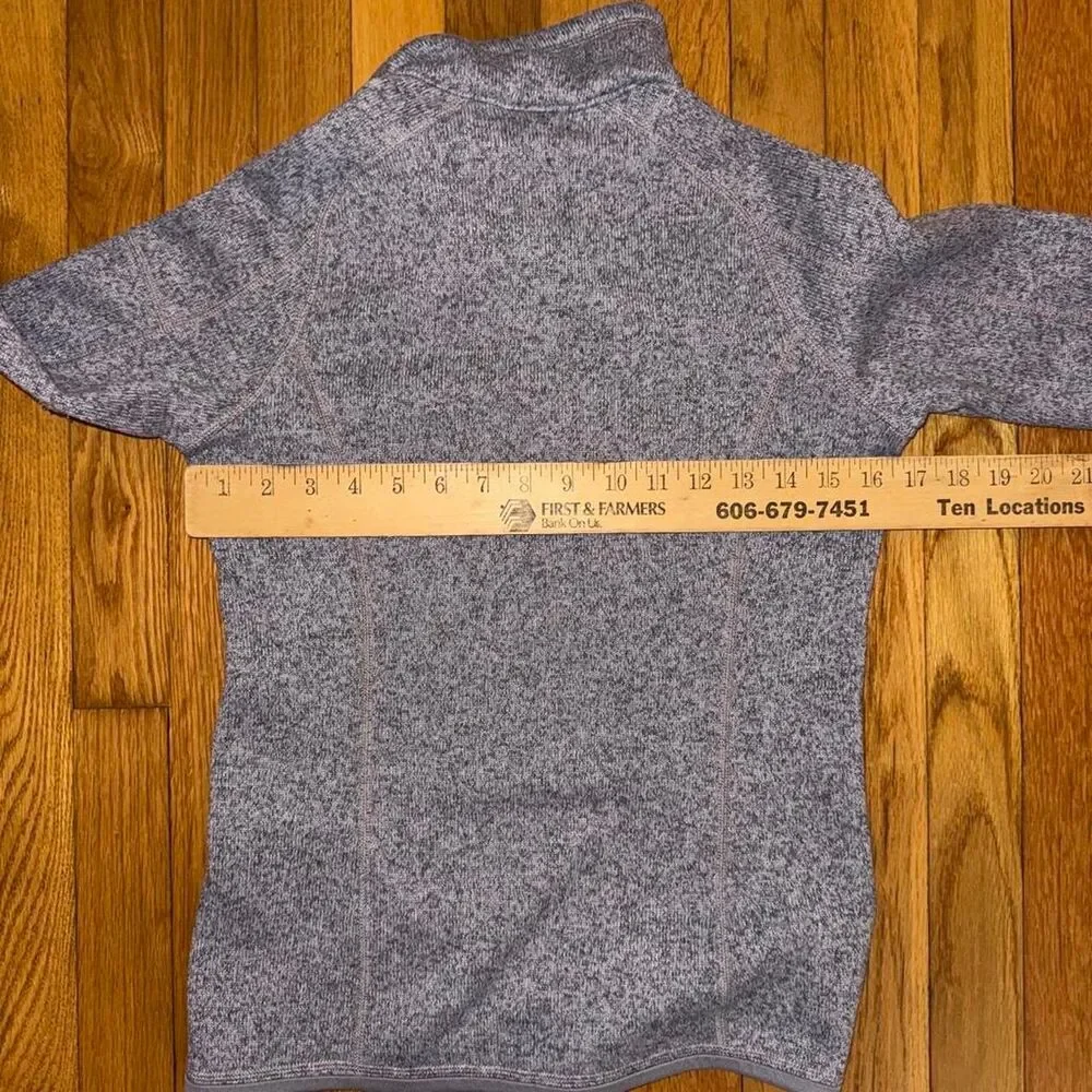 Patagonia Womens XS Better Sweater Quarter Zip Pullover Fleece in Smoky Violet